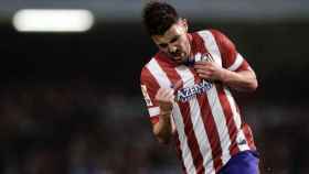 David Villa, celebrando un gol con el Atlético de Madrid | EFE