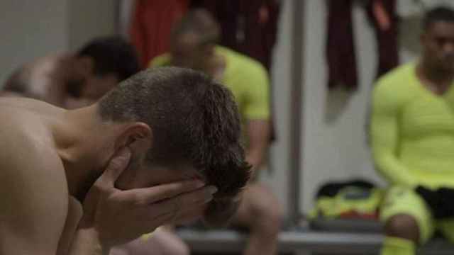 Gerard Piqué, al borde del llanto después de la derrota ante el Liverpool en 2019 / 'Matchday'