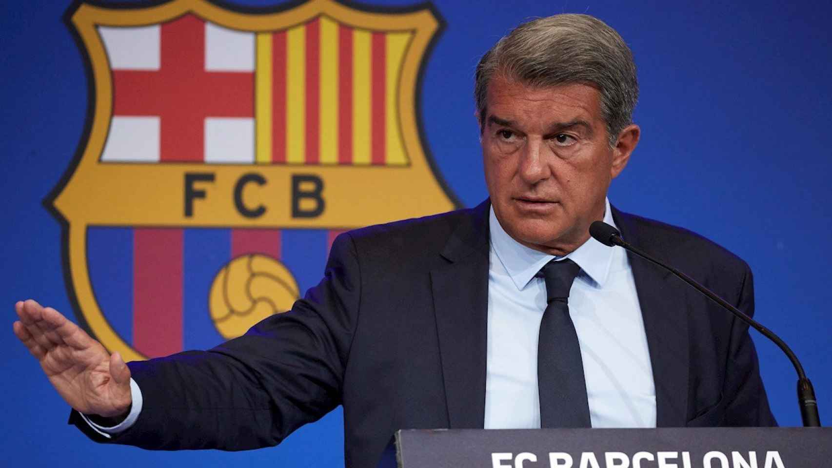 Joan Laporta comparece para explicar la due diligence del Barça / EFE