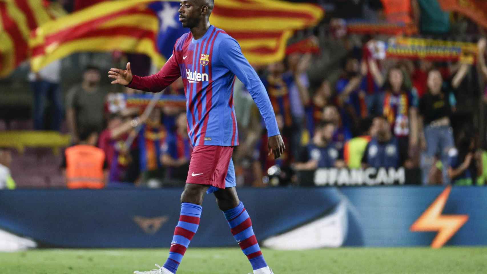 Ousmane Dembelé durante el Barça-Villarreal / EFE
