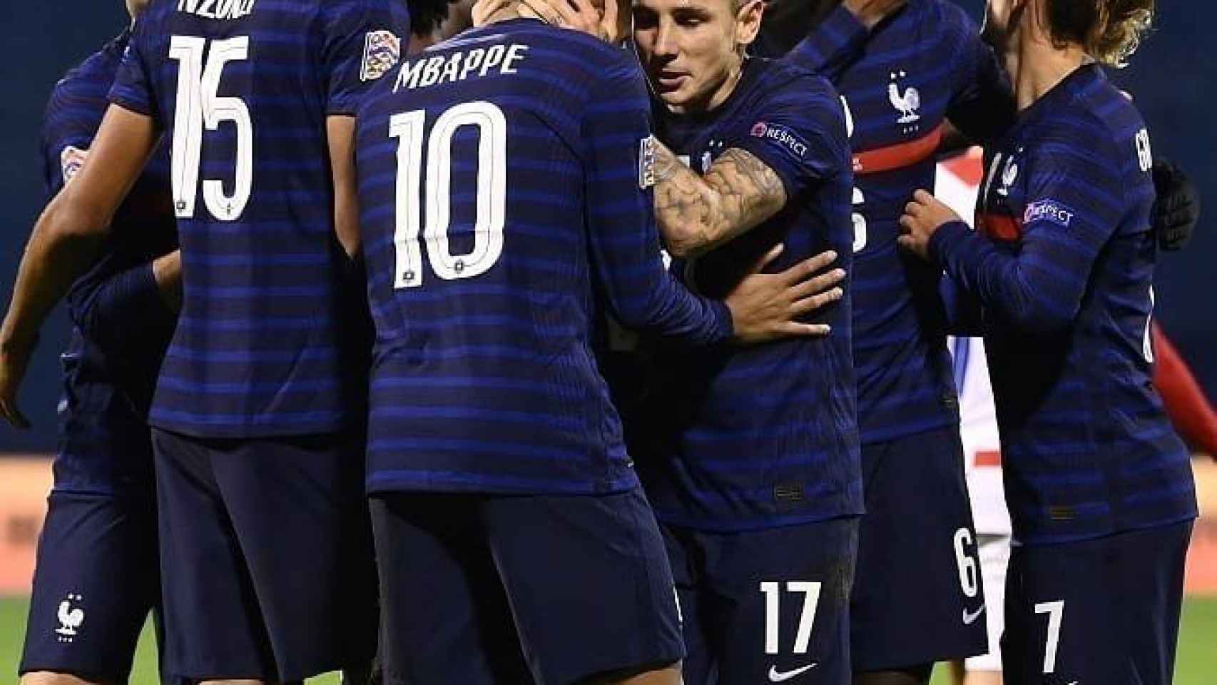 El equipo de Francia celebrando un gol / redes