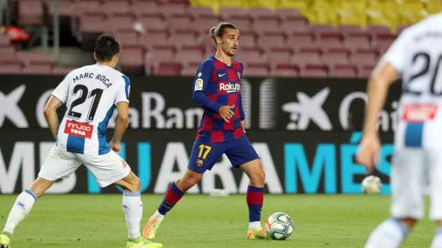 Griezmann en una acción del Barça-Espanyol / FC Barcelona