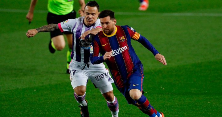Leo Messi contra el Valladolid / EFE