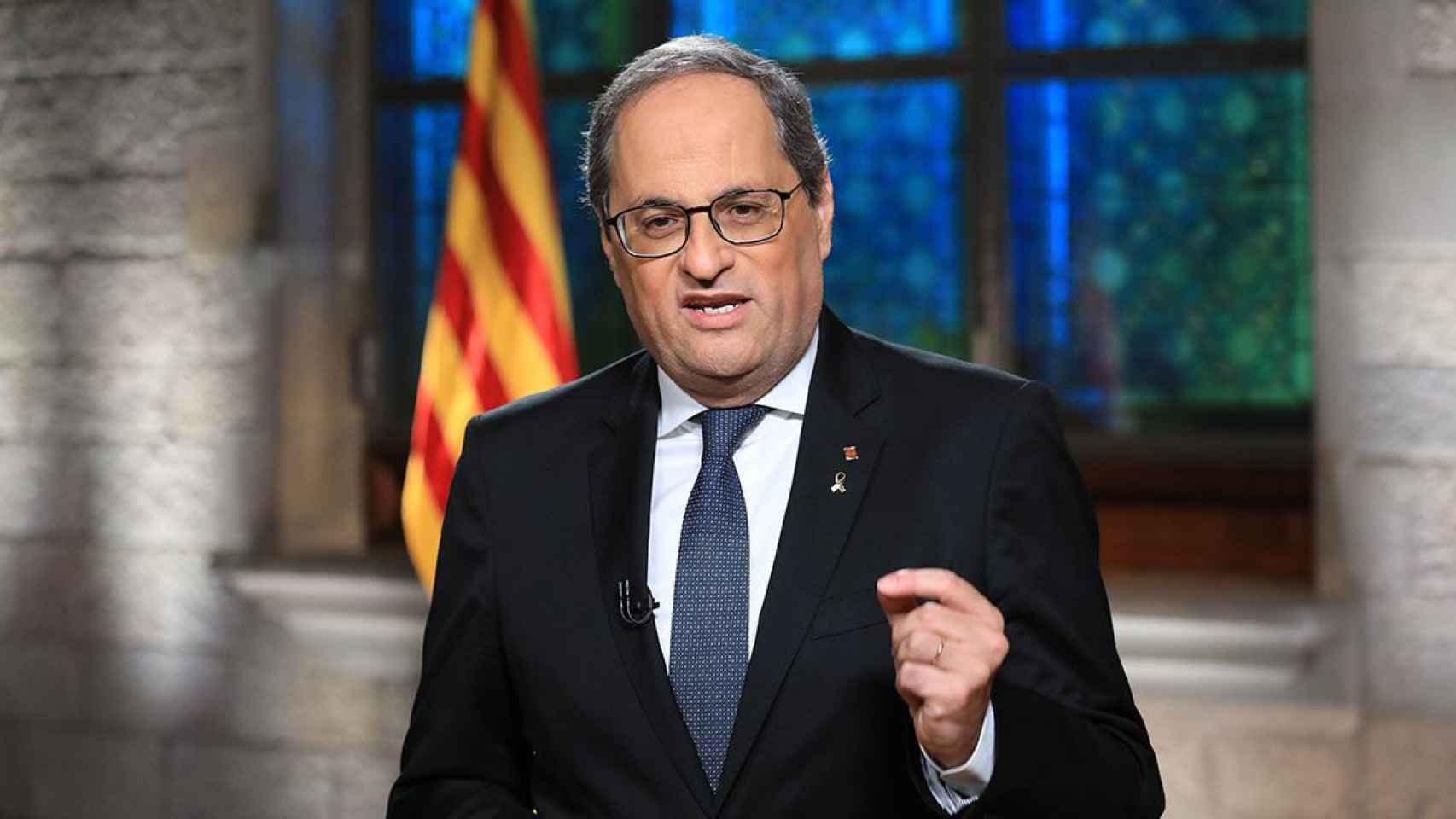 Quim Torra en su discurso televisado con motivo de la Diada de Cataluña / CG