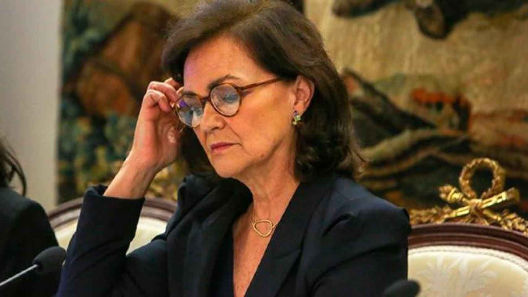 La vicepresidenta del Gobierno, Carmen Calvo, que ha ofrecido por carta una reunión a Quim Torra el 21D / EP