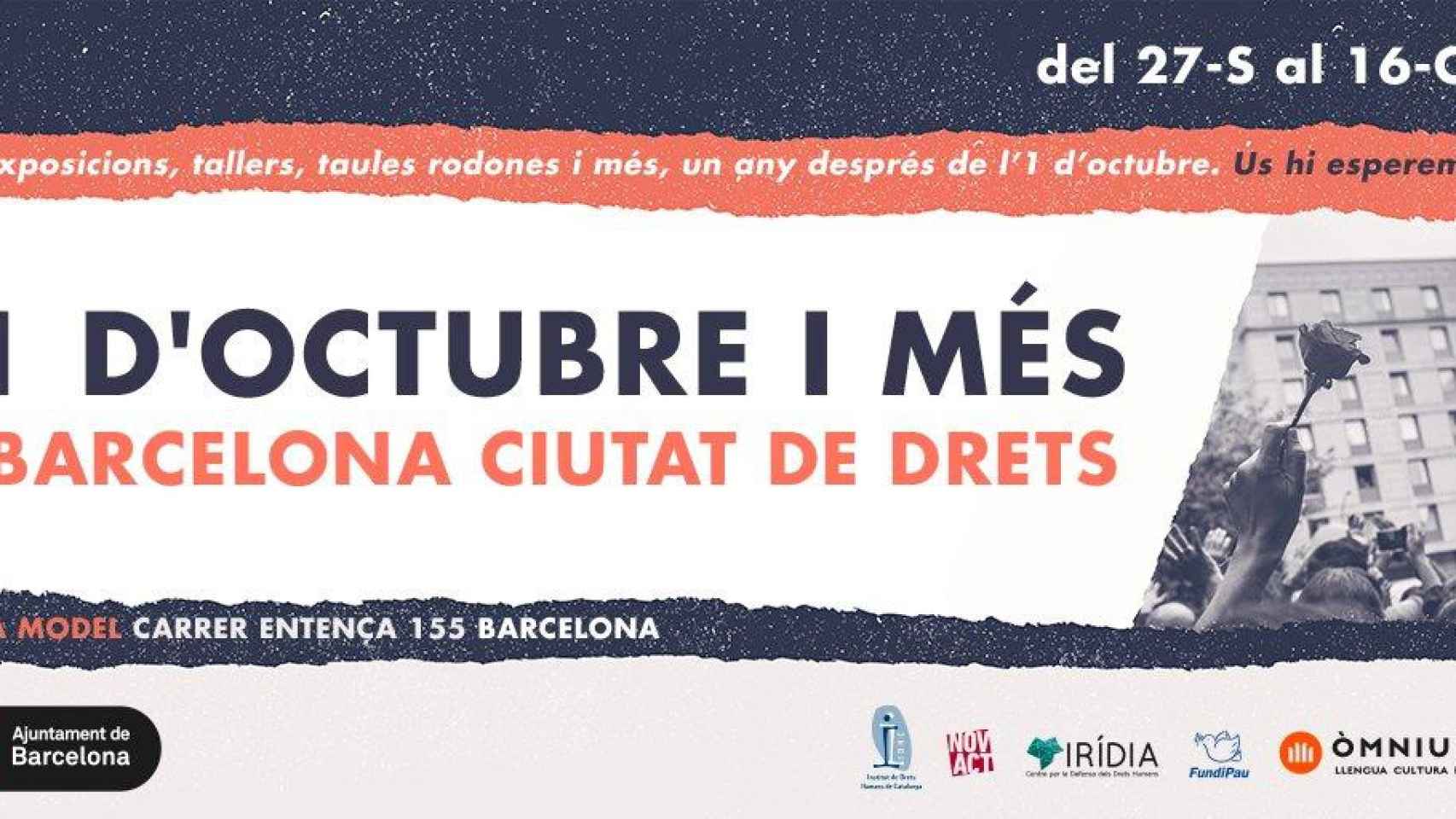 El ayuntamiento de Barcelona promueve una muestra sobre el 1-O