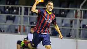 La nueva estrella del F.C. Barcelona Munir El Haddadi