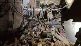 Derrumbe de una casa en Sant Pere de Riudebitlles, Barcelona / BOMBERS