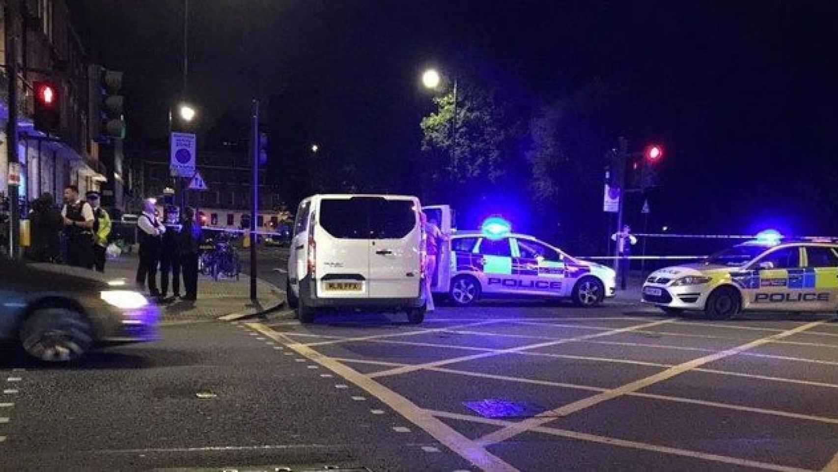 Imagen del lugar del ataque con arma blanca en el centro de Londres.
