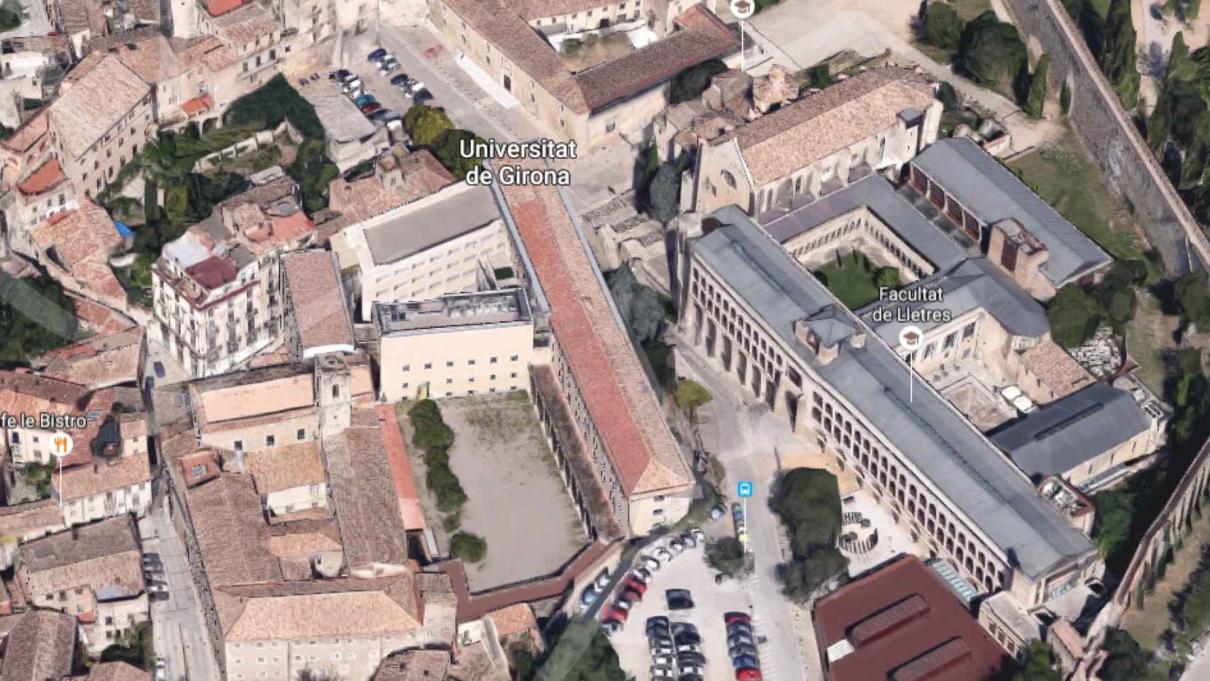 Vista aérea de la Universidad de Girona.