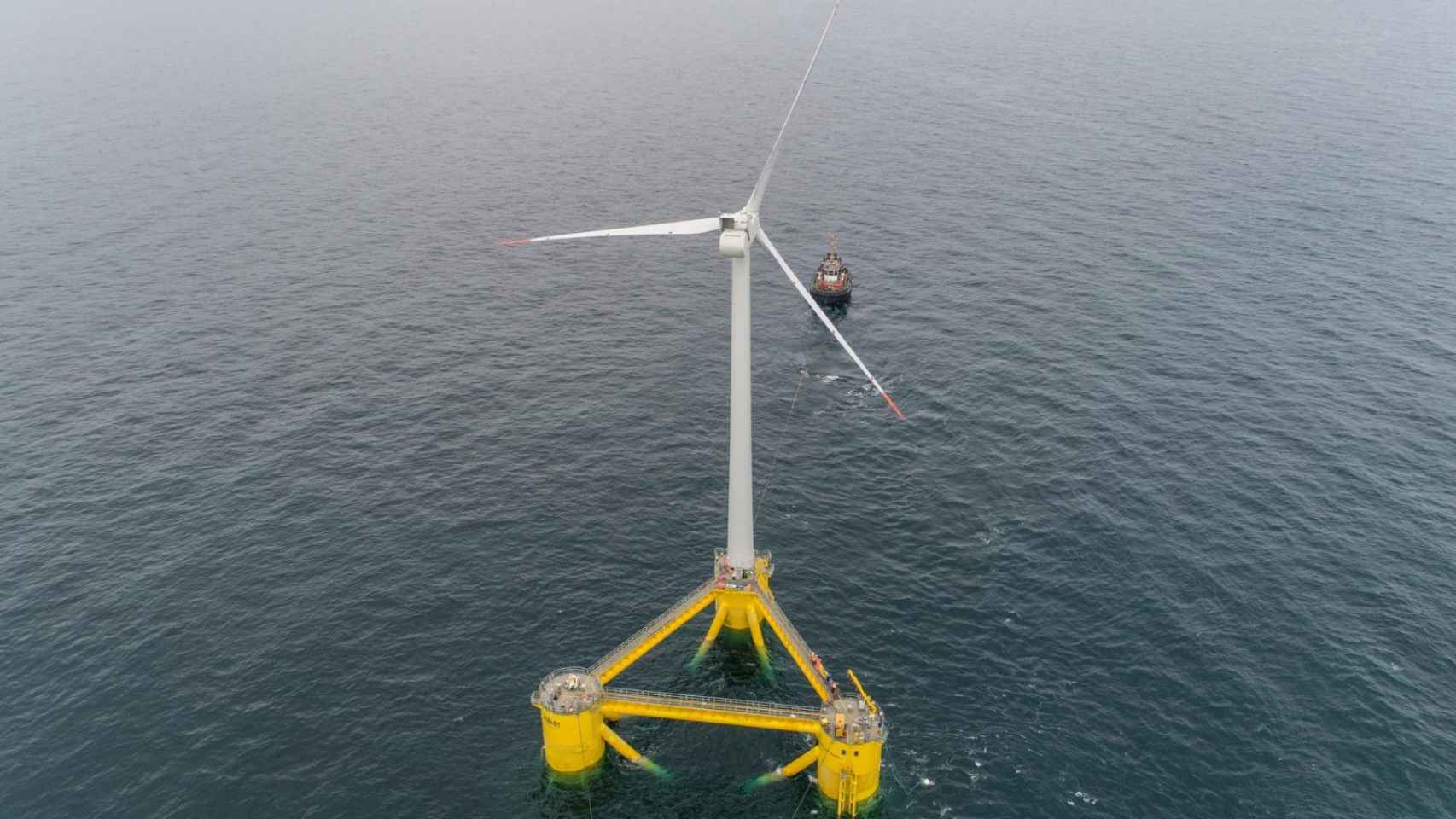 Plataforma eólica marina en Kincardine (Escocia), uno de los proyectos renovables de ACS / ACS