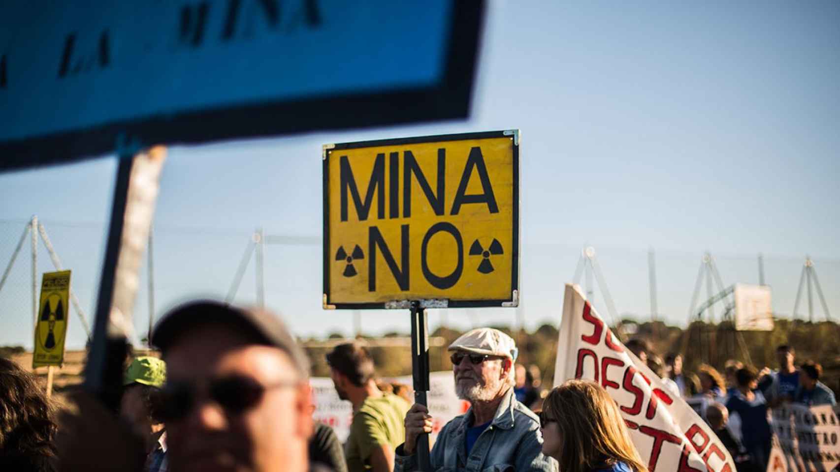 Una de las concentraciones contrarias a la explotación minera de Berkeley en Salamanca