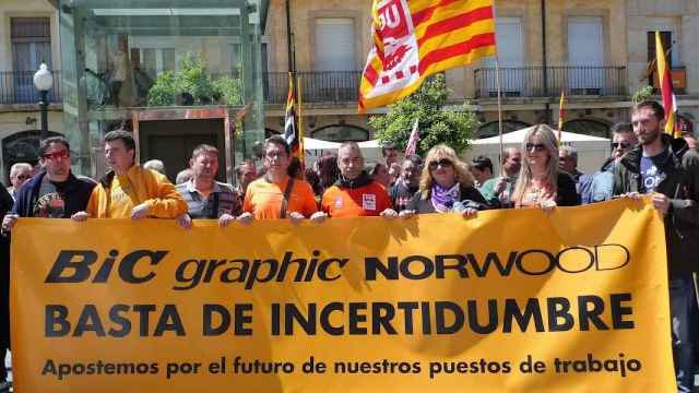 Manifestación de los trabajadores de la fábrica de Bic en Tarragona / CG