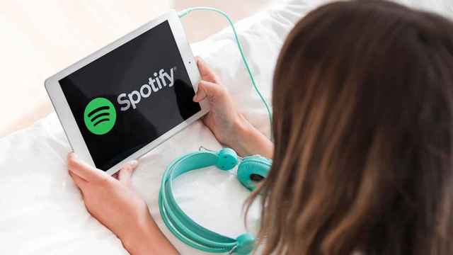 La plataforma de streaming Spotify en un dispositivo