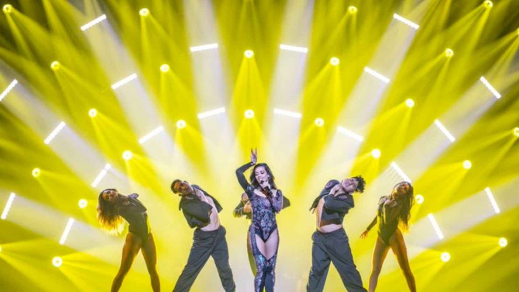Chanel cantando 'SloMo' en su primer ensayo para Eurovisión / REDES