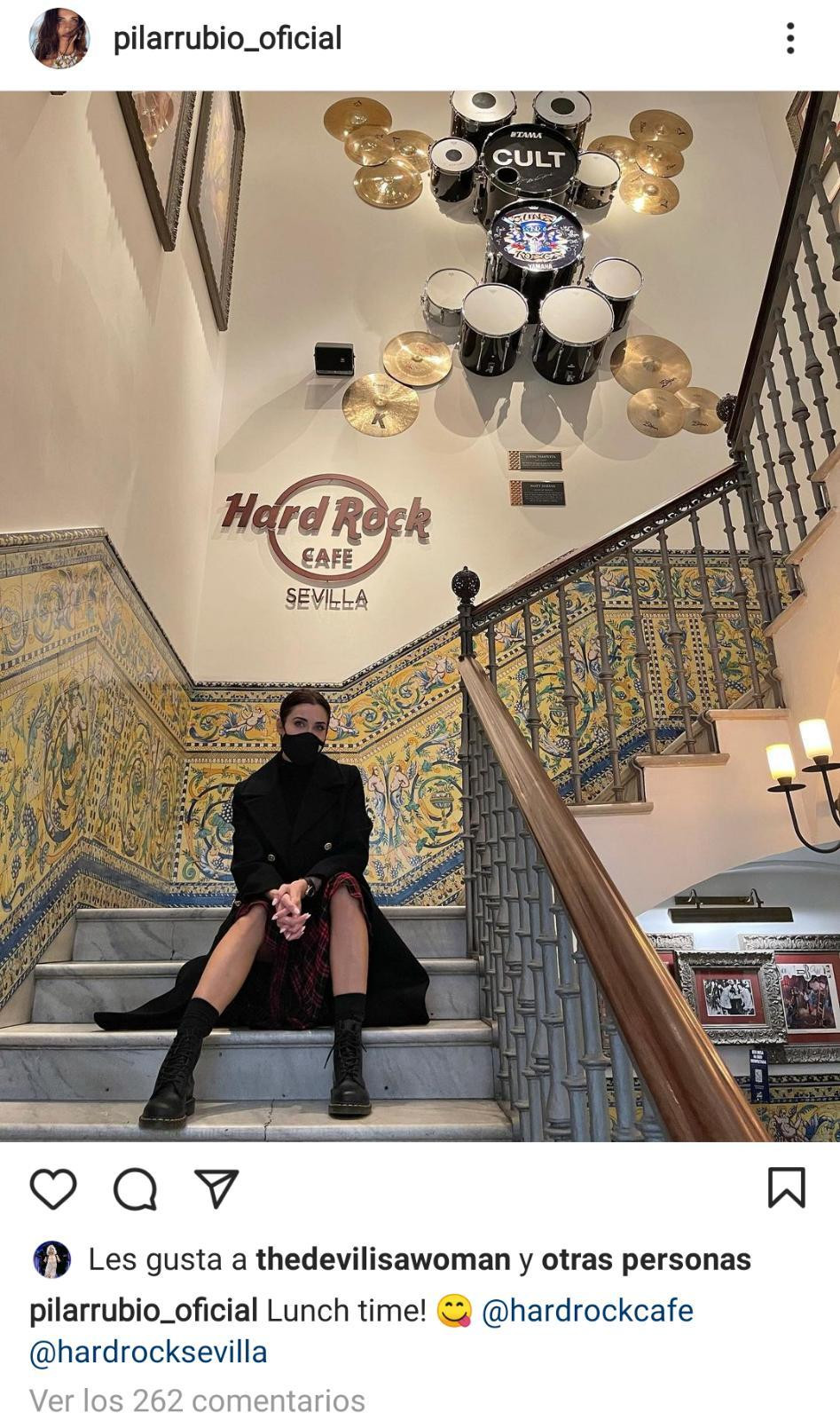 Pilar Rubio visita el Hard Rock de Sevilla / INSTAGRAM