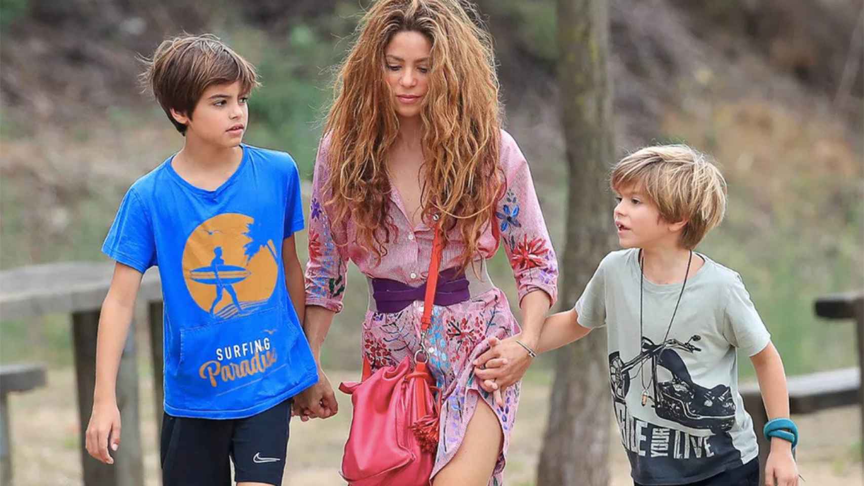 Shakira y sus hijos, en una foto tomada en los últimos días / REDES
