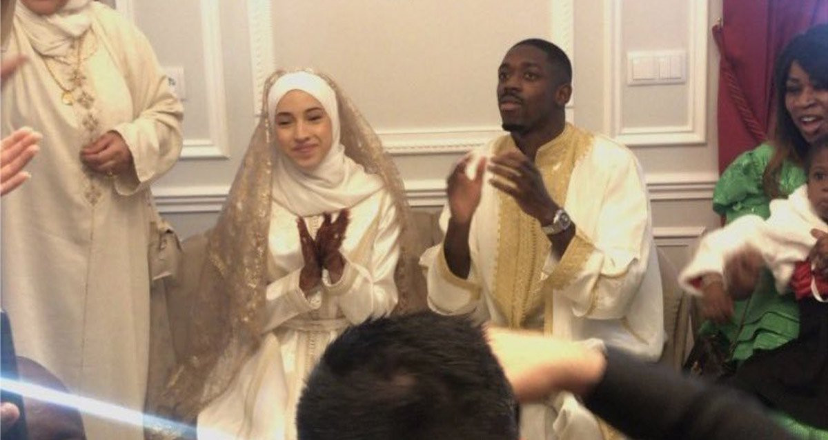 Dembelé durante su clandestina boda marroquí / REDES