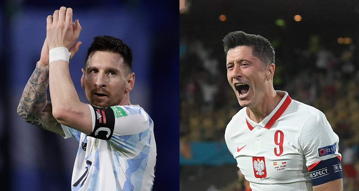 Messi y Lewandowski, capitanes de Argentina y Polonia, en un fotomontaje / Culemanía