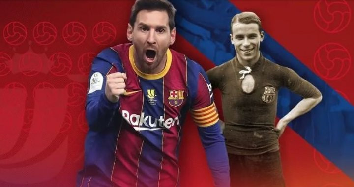 Messi supera a Samitier en partidos y títulos ganados con el Barça en la Copa del Rey / FC BARCELONA