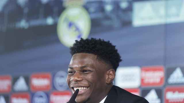 Tchouameni, en su presentación como nuevo jugador del Real Madrid / EFE