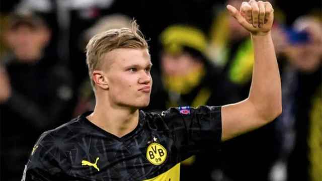 Erling Haaland, celebrando un gol marcado con el Borussia Dortmund / EFE