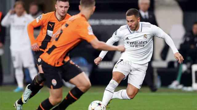 Eden Hazard volvió a pasar desapercibido contra el Shakhtar Donetsk / REAL MADRID