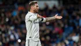 Sergio Ramos en un encuentro del Real Madrid / EFE