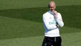 Una foto de Zinedine Zidane durante un entrenamiento del Real Madrid / RM