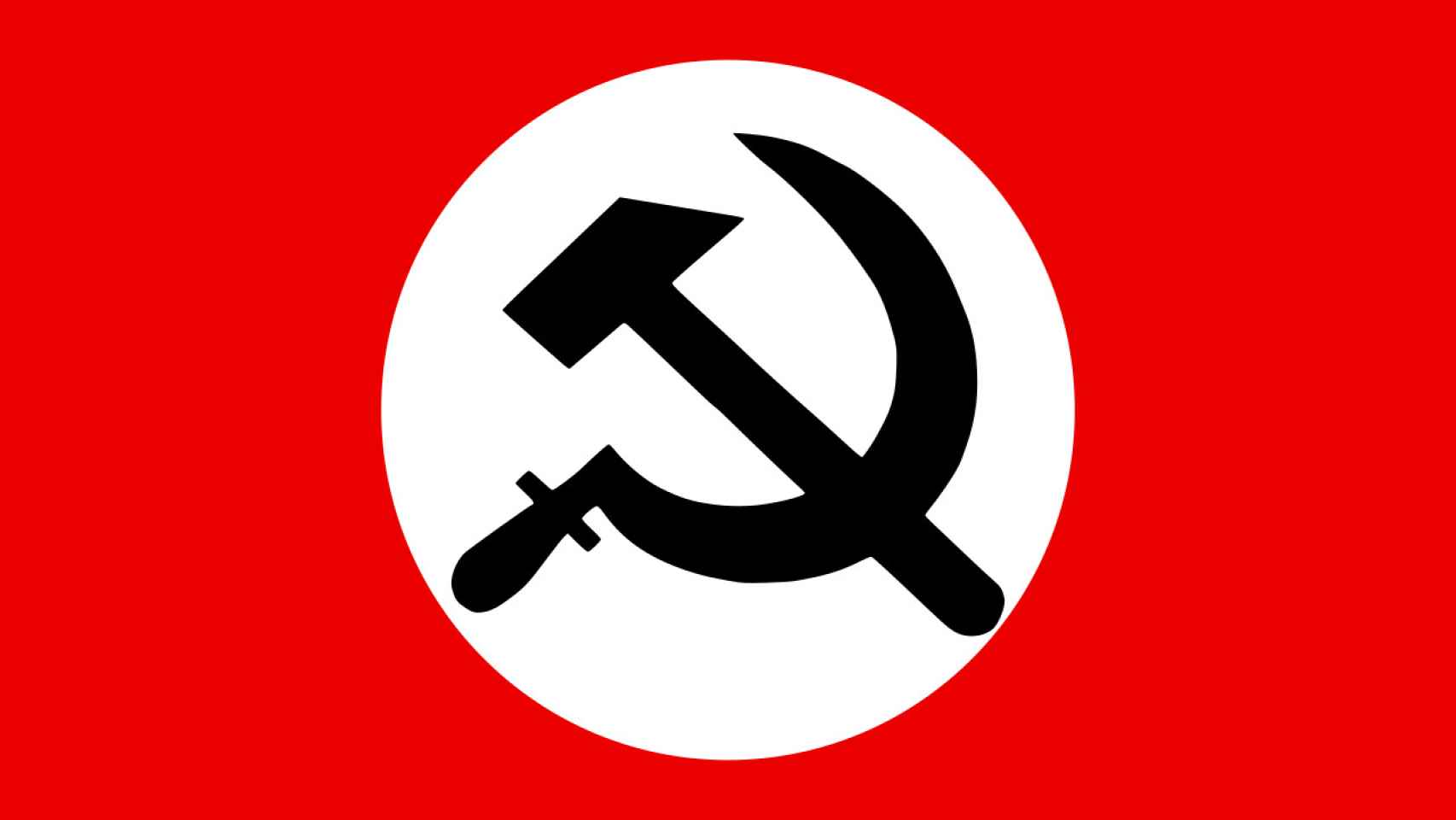 Bandera del Partido Nacionalista Bolchevique, fundado por Eduard Limónov en 1993.