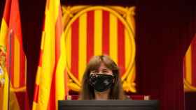 Laura Borràs, presidenta del Parlamento catalán, en el hemiciclo / EP