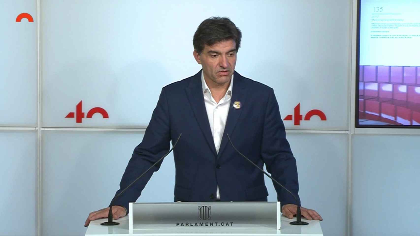 El presidente de ERC en el Parlament, Sergi Sabrià / EUROPA PRESS