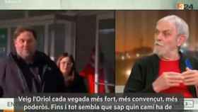 Artur Junqueras, padre de Oriol Junqueras, entrevistado en el canal 3/24 de TV3