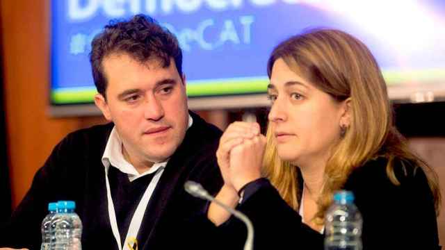 David Bonvehí, presidente del PDeCAT (formación heredera de CDC), junto a Marta Pascal, líder del Partit Nacionalista de Catalunya (PNC) / EFE