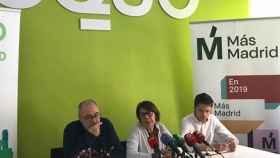 Representantes de Equo Madrid junto a Íñigo Errejón en una rueda de prensa / MÁS MADRID