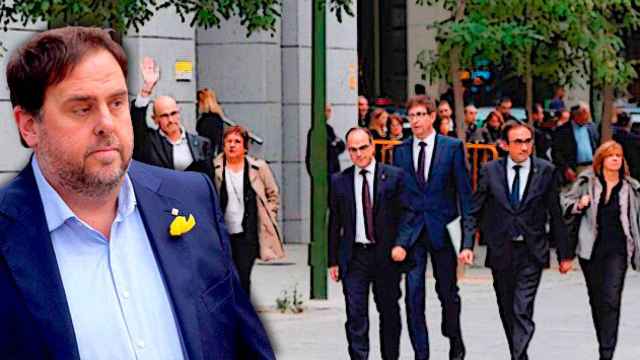 Oriol Junqueras y los 'exconsellers' en la Audiencia Nacional