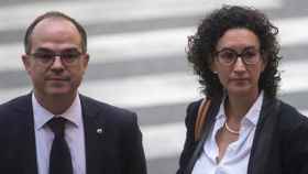 Jordi Turull, llamado a ser presidente de la Generalitat, junto a Marta Rovira, dirigente de ERC, representan una alianza que caducará con las municipales de 2019 / EFE