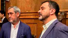Jordi Coronas y Alfred Bosch, de Esquerra Republicana de Catalunya en Barcelona, en el Pleno de mayo / CG