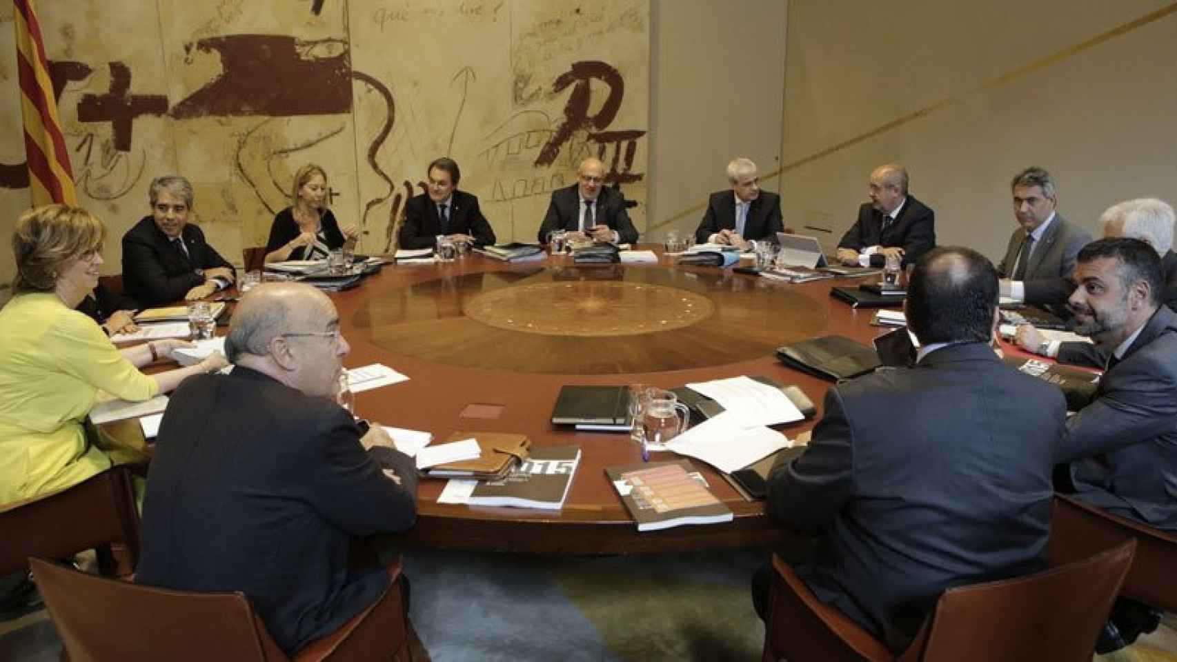 Artur Mas encabeza la reunión del Consejo Ejecutivo de la Generalitat de Cataluña.
