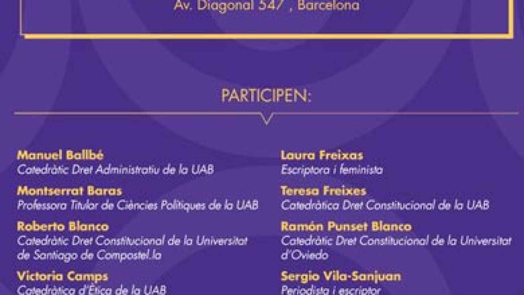 Acto de Sociedad Civil Catalana en Barcelona con motivo del Día de la Constitución