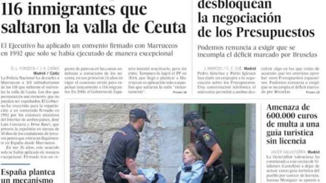 Una foto de la portada de 'El País' del 24 de agosto