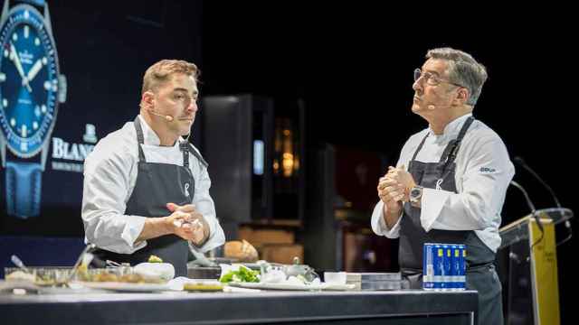 Jordi y Joan Roca durante su ponencia en la cumbre gastronómica celebrada en Madrid / MADRID FUSION