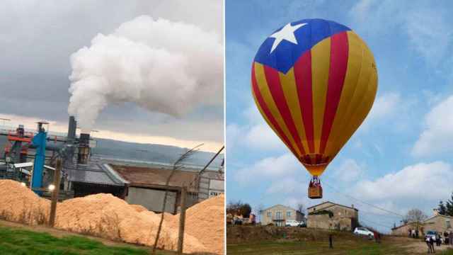 La fábrica Enerbio y un acto independentista en Sant Martí d'Albars / CG