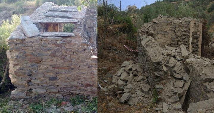 Antes y después de la mina de agua de Sa Guardia en Cadaqués / CG