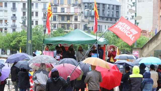 Imagen de un acto de la Intersindical / Cedida