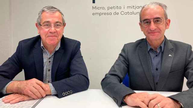 El director del Observatorio de Pimec, Modest Guinjoan, y el secretario general de Pimec, Josep Ginesta / PIMEC