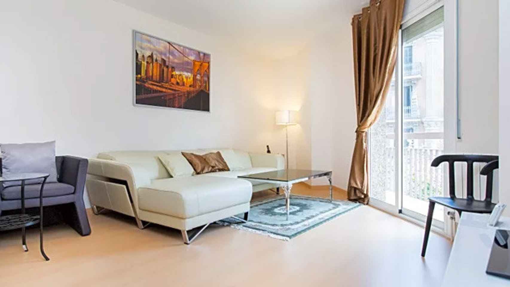 Uno de los apartamentos que Study Abroad Apartments ofrece en la calle Muntaner de Barcelona / CG