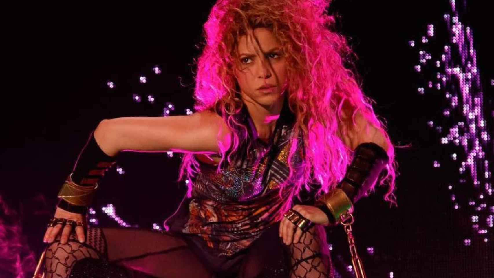 Una foto de Shakira durante un concierto