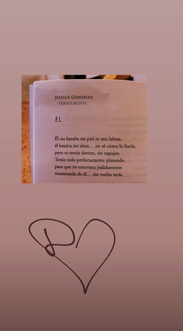 Nadia Avilés dedicatoria a Denis Suárez