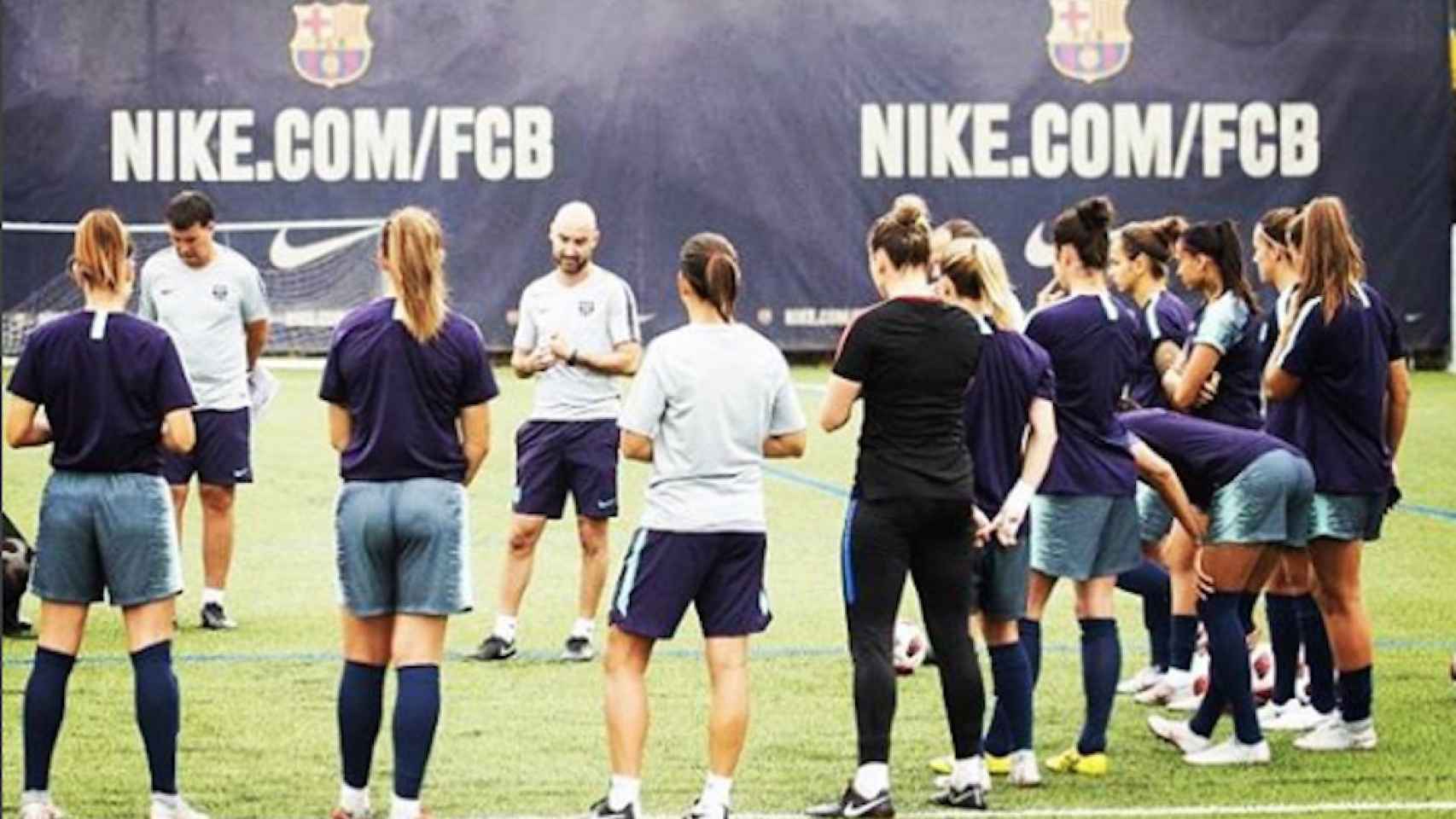 Una foto del Barça femenino durante una sesión de entrenamiento / FCB